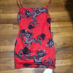 Dragon print dress